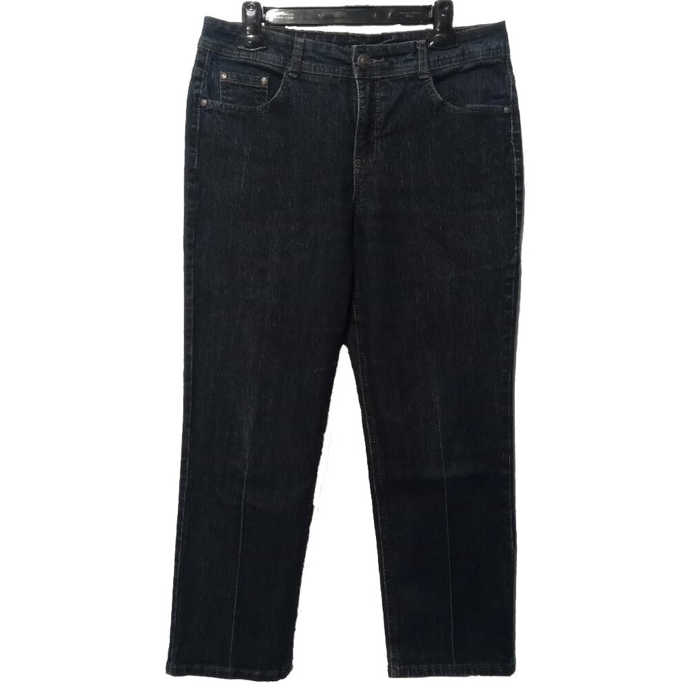 Charter Club Dark Blue Denim Short Classic Straight Leg Jeans US 12P